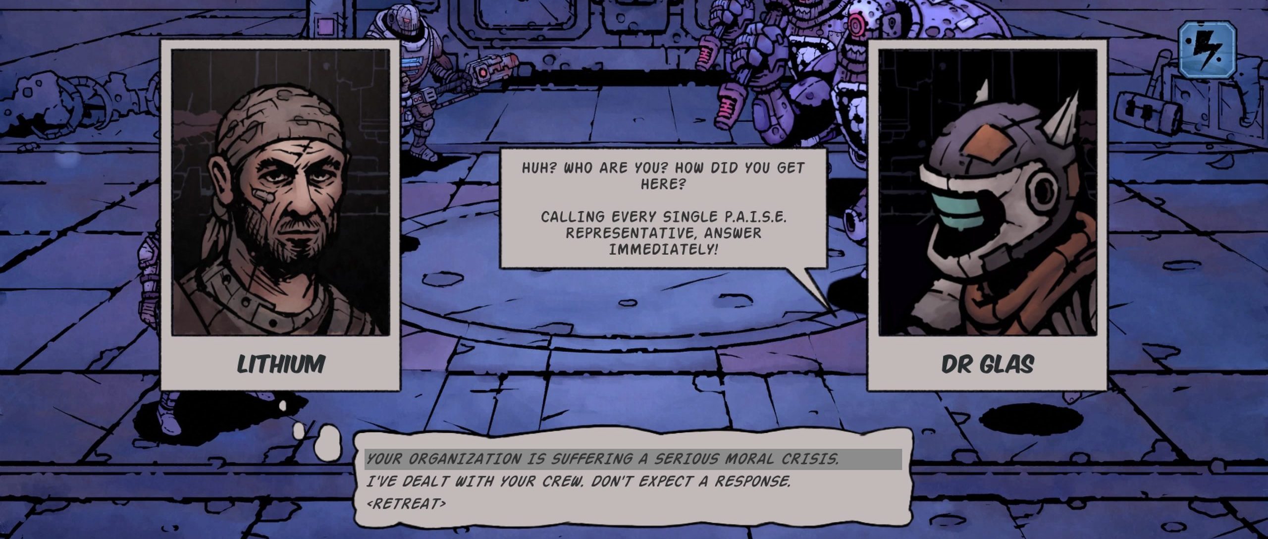 Screenshot from the videogame Deep Sky Derelitcs.